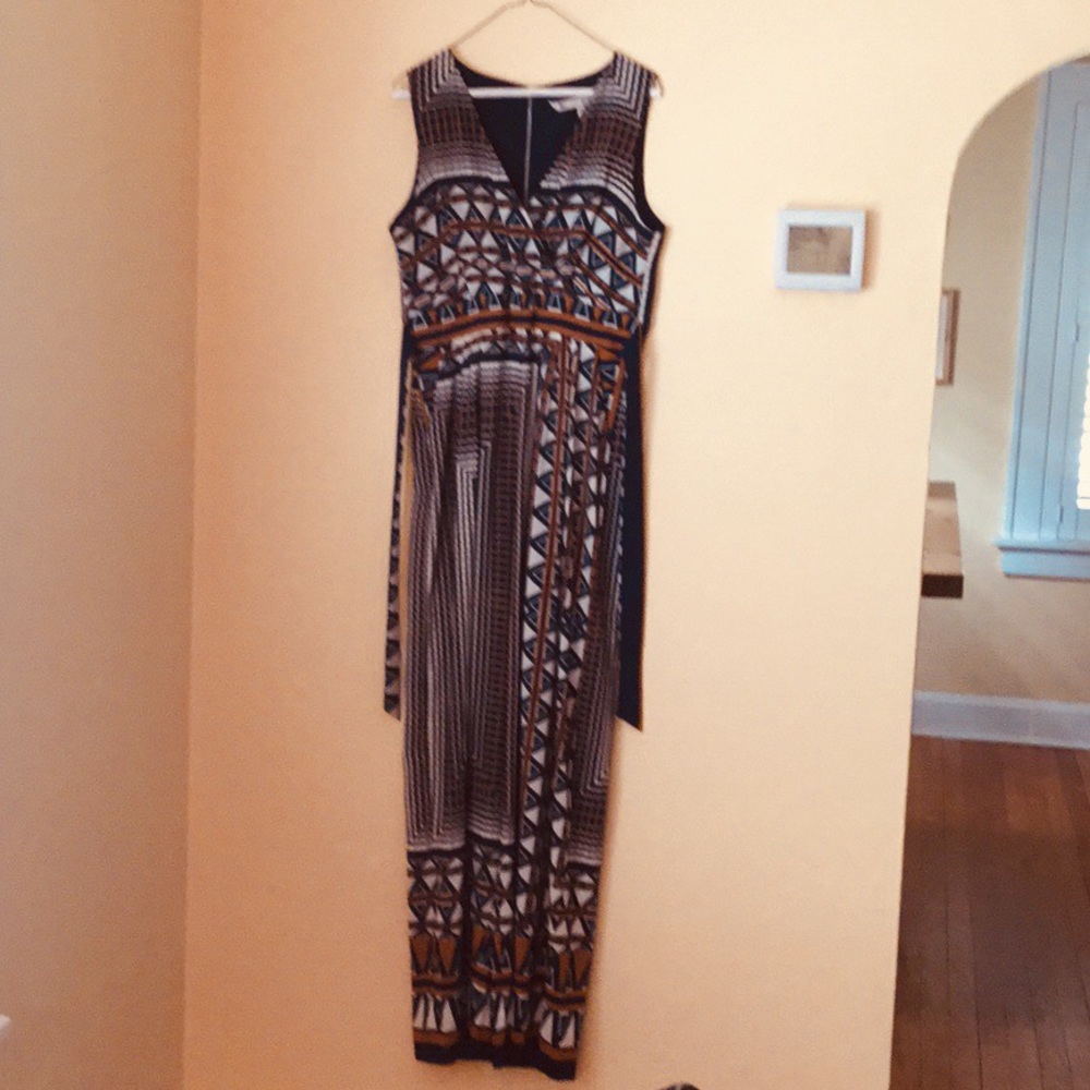 Tailored Jumpsuit - Back Zipper & Sash Tie Waste